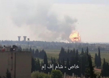 פיצוץ עצום בחומס, וגשם של רקטות וטילים. מי ביצע?