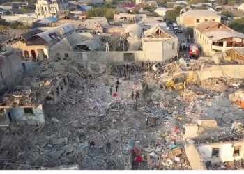 הארמנים מבצעים פשעי מלחמה, והורגים אזרחים אזרים. צפו בטילים ששיגרו: