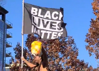 ליל פרעות בערים פרוגרסיביות בארה”ב; כנופיות BLM “ערפו” את ראש בובת הנשיא טראמפ . צפו: