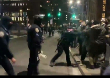 ניו יורק העיר האומללה: שוב התפרעויות של BLM. צפו: