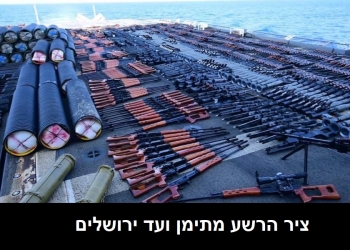 הצי החמישי האמריקני השתלט על ספינת נשק איראנית לחות’ים. צפו בסרטון: